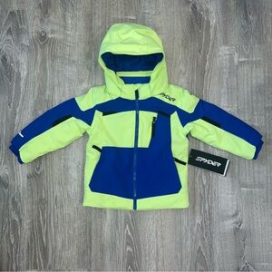 Spyder Leader Jacket Lime Ice Little Boys Size 2 NWT Ski Snowboard Winter Coat
